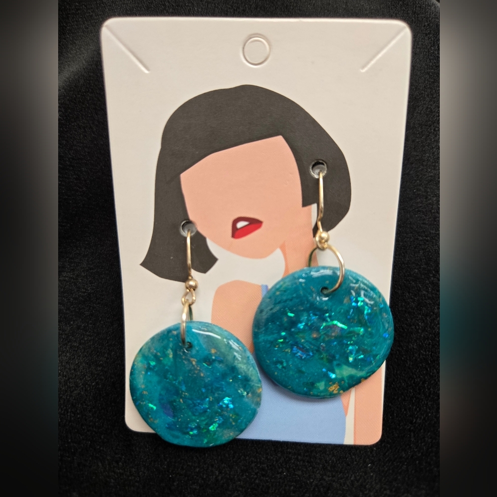 Elegant Blue Dangle Earrings